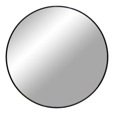 House Nordic Madrid Rund Spegel Svart 80 cm