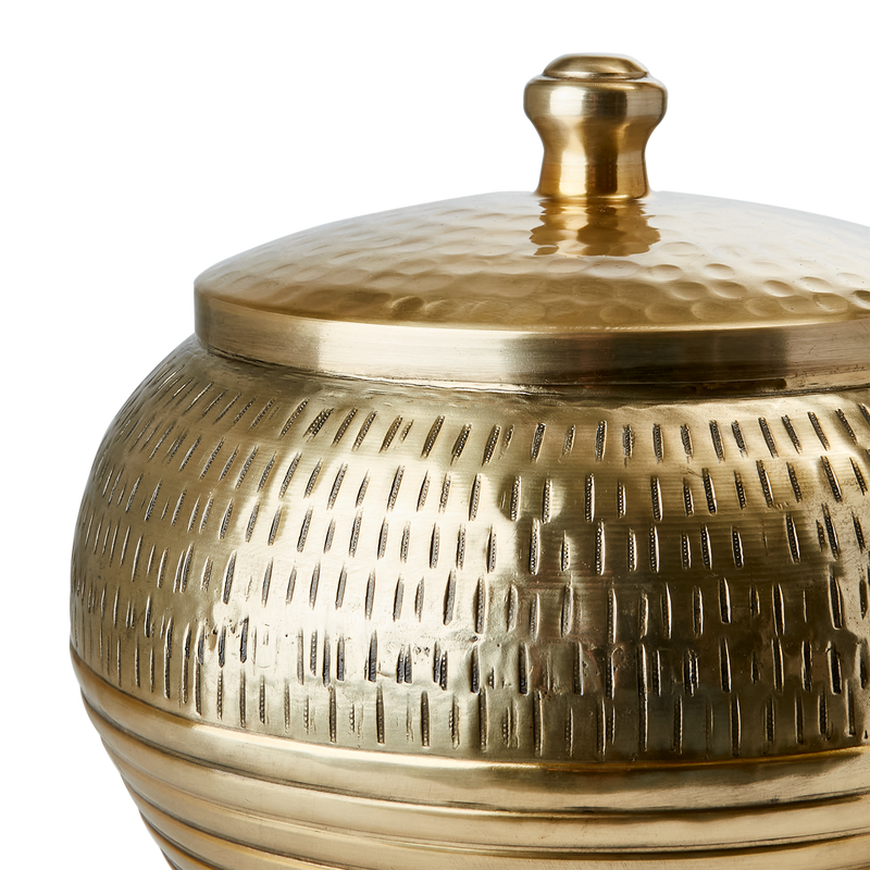 Affari of Sweden ELDORADO Urna med lock, Mässingsfärgad