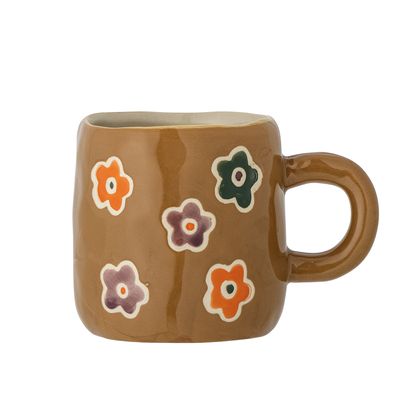 Bloomingville Mini Addy Kopp, Brun, Stengods - 6-pack