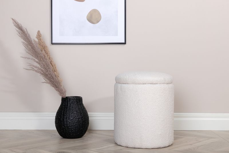 Venture Home Limpen Puff - Sittpuff i Teddy