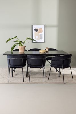 Venture Home Matgrupp Astrid med stolarna Selma