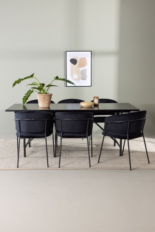 Venture Home Matgrupp Astrid med stolarna Selma