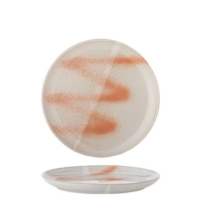 Bloomingville Paula Tallrik, Orange, Stengods - 6-pack
