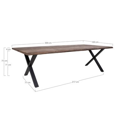 House Nordic Toulon Matbord Smoked