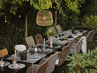 Brafab Nimes matbord 78x140 cm antracit