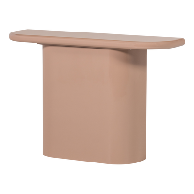 WOOOD NOCTA Sidobord Trä Högblank Ljusrosa