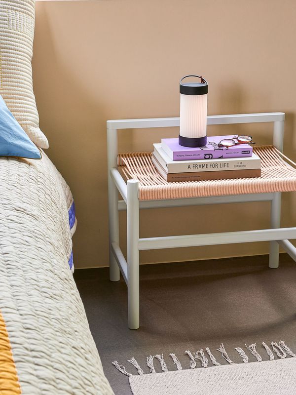 Hübsch Heritage Bänk Liten Ljusgrå 60x40xh55cm