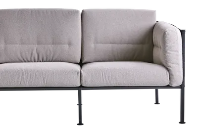 Brafab Delux Soffa Teddy Beige/Svart