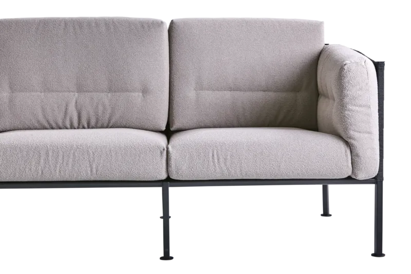 Brafab Delux Soffa Teddy Beige/Svart