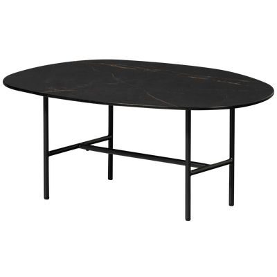 WOOOD Vajen Soffbord med Svart Marmorlook 80x60 cm