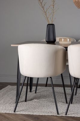 Venture Home Matgrupp Tempe med 4st Matstolar Berit