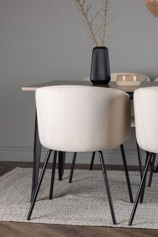 Venture Home Matgrupp Tempe med 4st Matstolar Berit