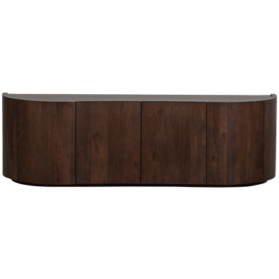 WOOOD Sense Byrå 4-Dörrar Mangoträ Mörkbrun Valnöt