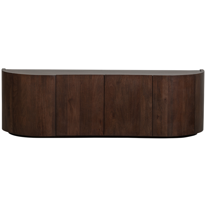 WOOOD Sense Byrå 4-Dörrar Mangoträ Mörkbrun Valnöt