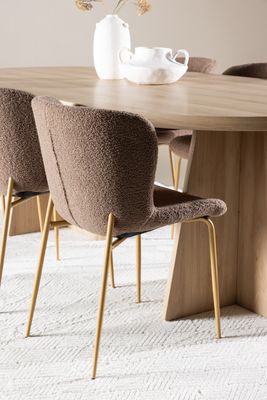 Venture Home Bootcut Matbord med Modesto Matstol