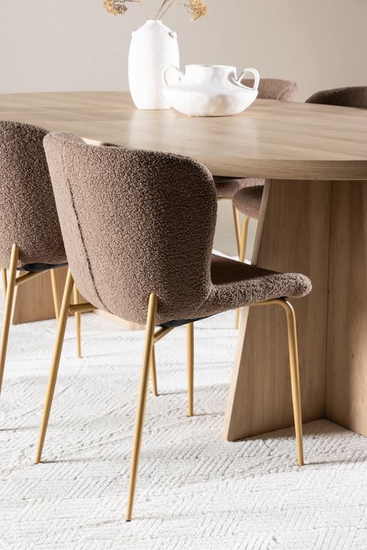 Venture Home Bootcut Matbord med Modesto Matstol