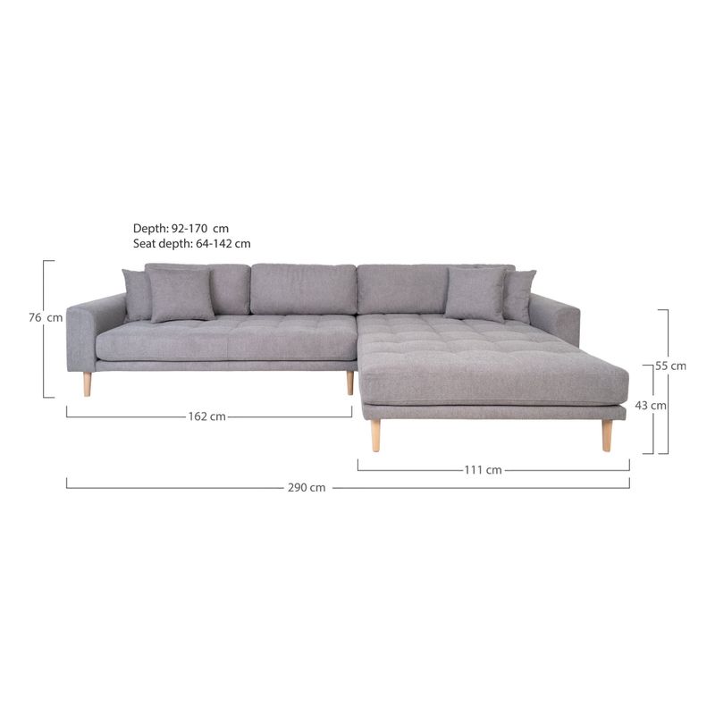 House Nordic Lido Loungesoffa Ljusgrå