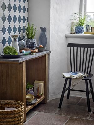 Bloomingville Mill Matstol, Svart, Furu, L50xH92xW50 cm