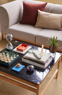 Hübsch Raw Soffbord Svart/Natur 80x80xh45cm