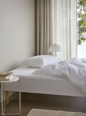 Høie Pure påslakanset vit 150x210 cm 2 delar