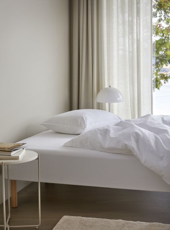 Høie Pure påslakanset vit 150x210 cm 2 delar