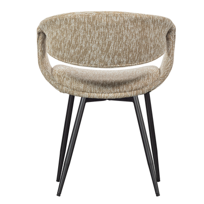 WOOOD Yossi Matstol Sand med Svart Metallben 2 st