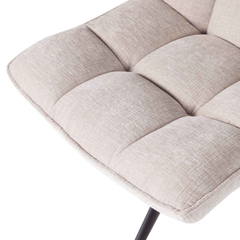 WOOOD Jouke Snurrfåtölj i Chenille, Natur