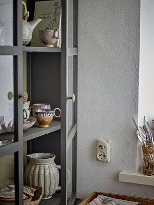 Bloomingville Tone Skåp, Grå, Gran, L85xH100xW25 cm