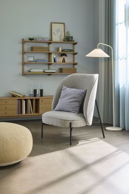 Hübsch Area Loungestol Ljusgrå