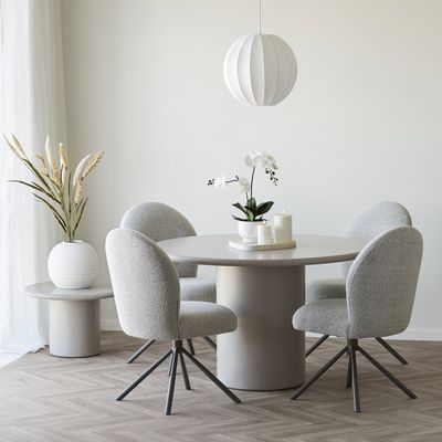 House Nordic Rund Vit Vas i Keramik