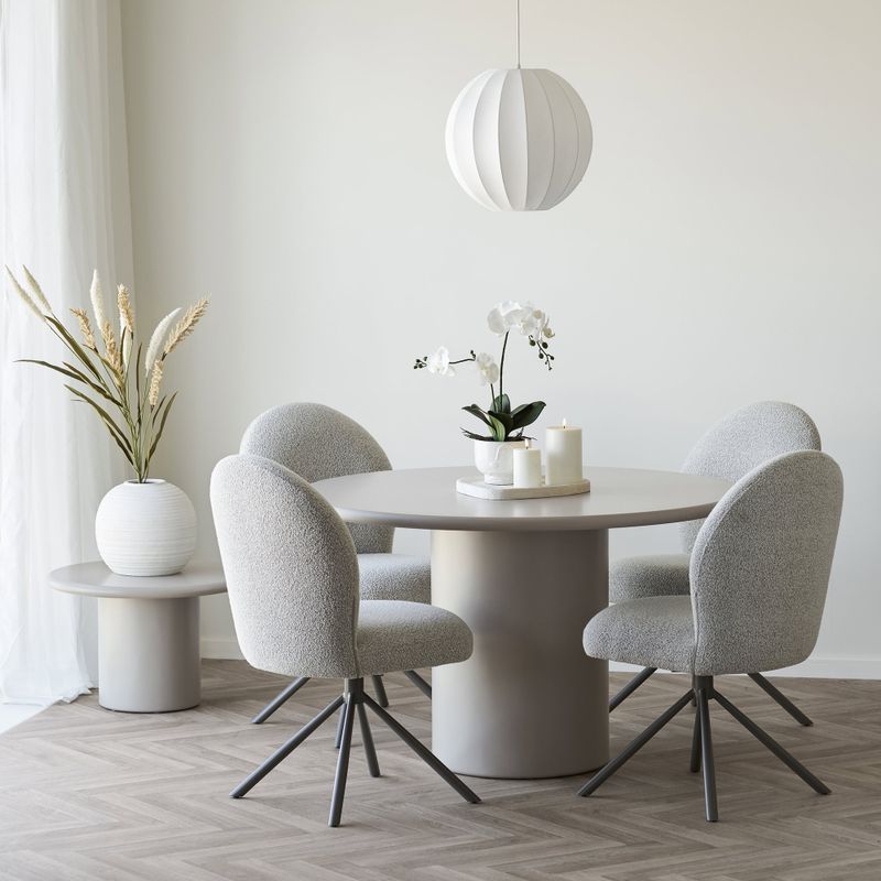 House Nordic Rund Vit Vas i Keramik