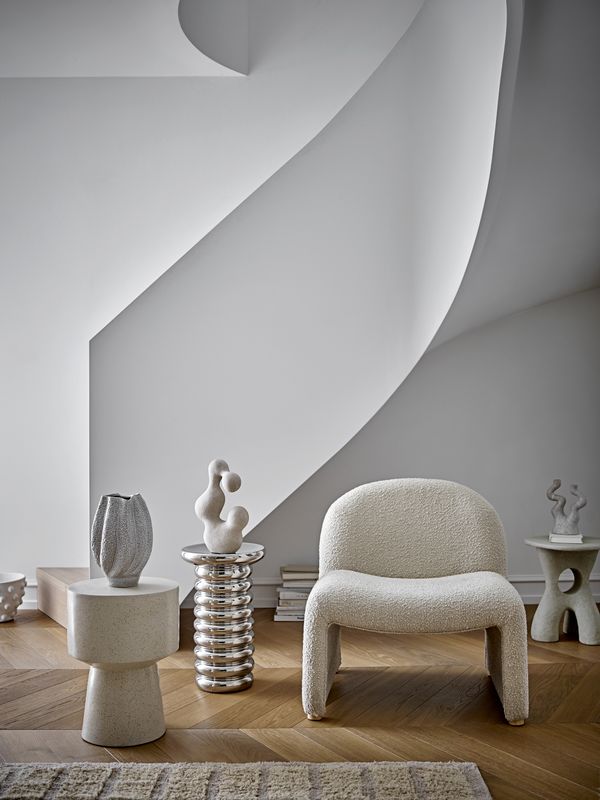 Bloomingville Neel Loungestol, Natur, Polyester