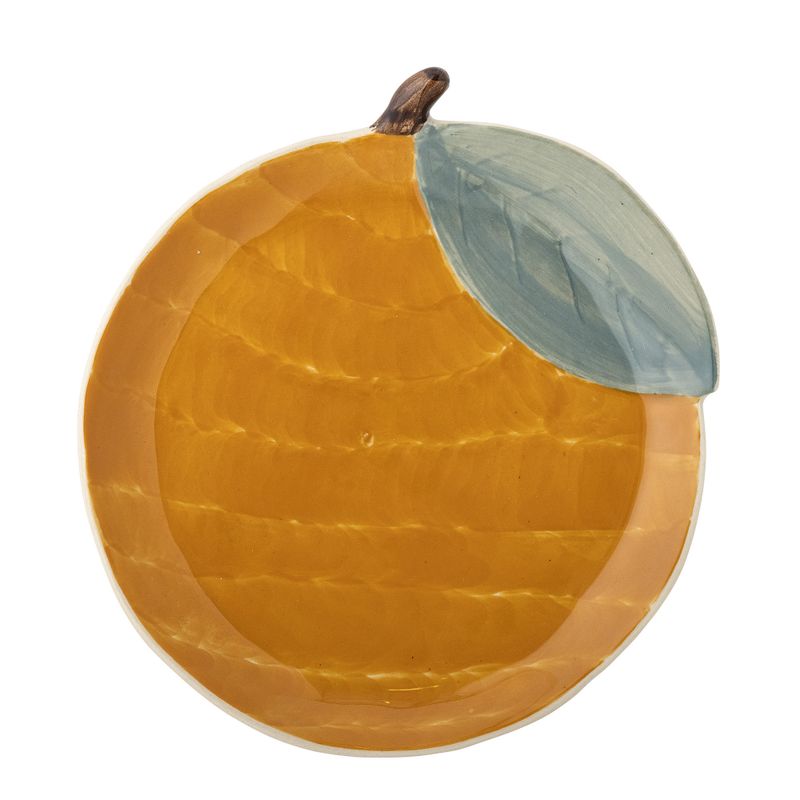 Bloomingville Mini Agnes Tallrik, Orange, Stengods - 6-pack