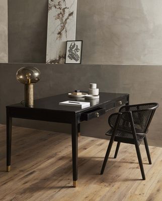 Nordal EMS skrivbord med 2 lådor - svart