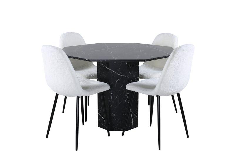 Venture Home Matgrupp Marbs med stolarna Polar