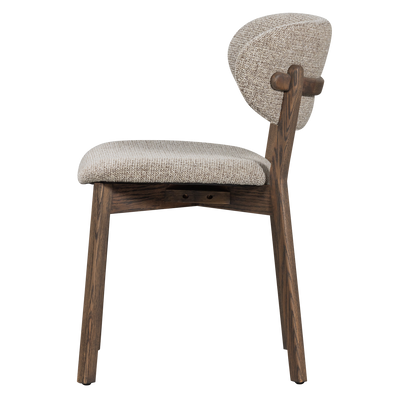 WOOOD Udar Matstol Mörkbrun med Träram 2 st