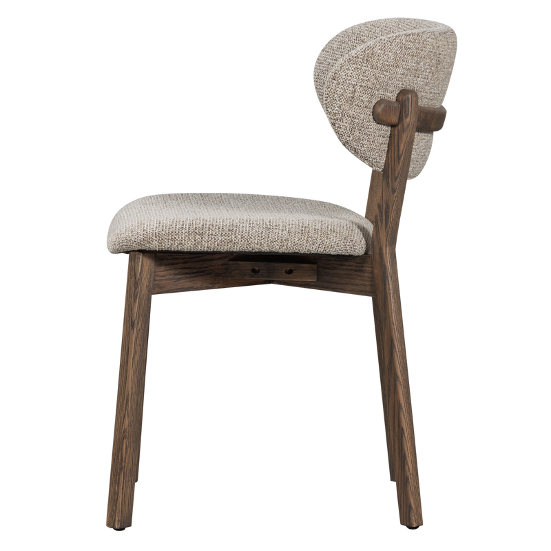 WOOOD Udar Matstol Mörkbrun med Träram 2 st