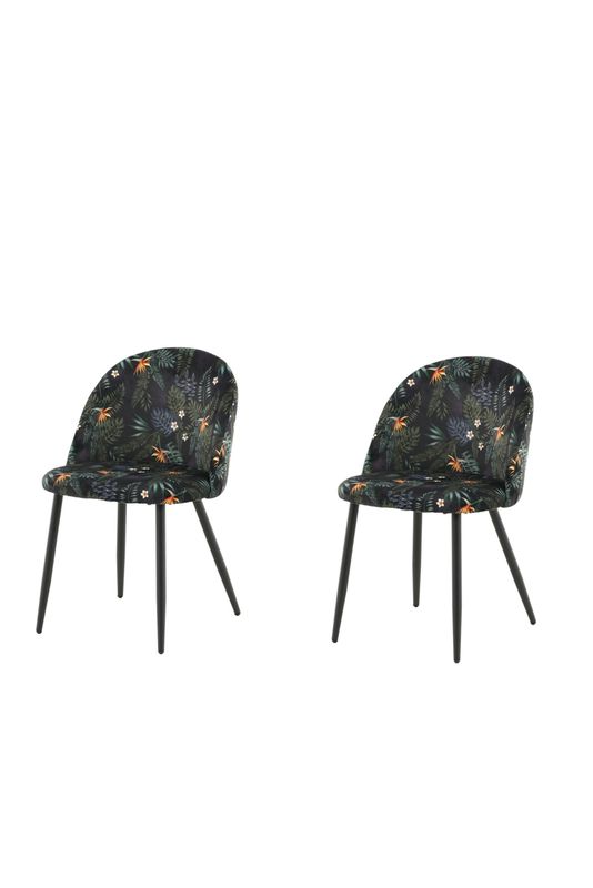 Venture Home Velvet Matstol 2-pack