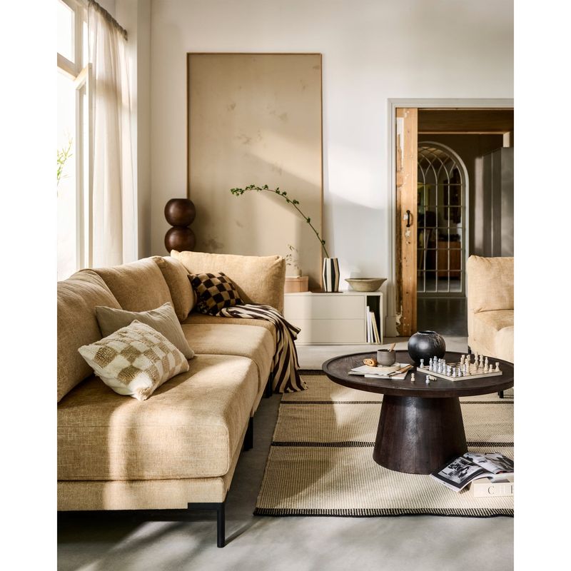 vtwonen COFFEE A GOGO Sidobord i Mango Trä med Valnötsfinish