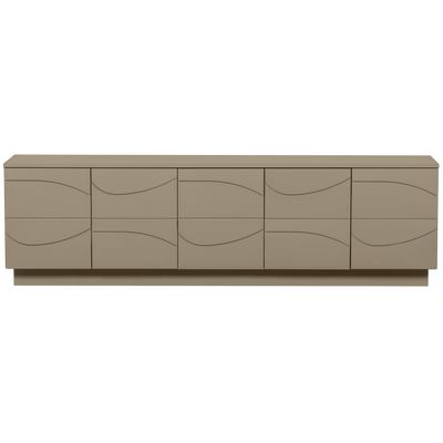 WOOOD TEO TV-bänk i FSC-certifierad furu, lerfärgad