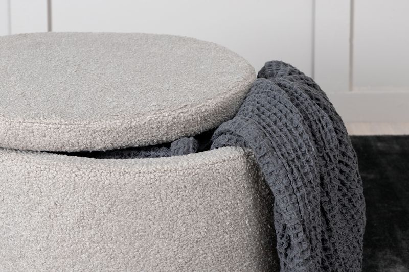 Venture Home Dunken Puff i Greige Teddy