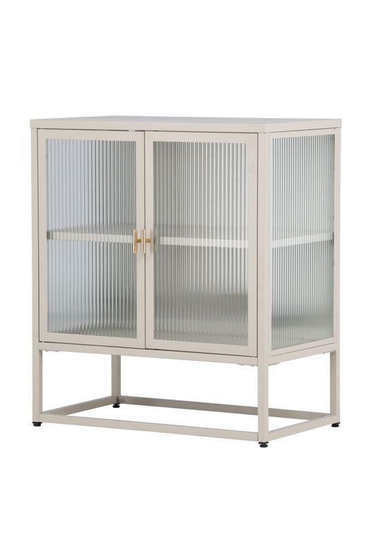 Venture Home Garis skåp i beige med glasdörrar