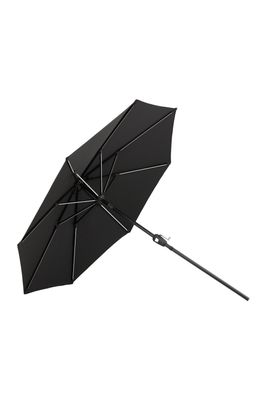 Venture Home Sabal Parasoll - Svart med LED-belysning