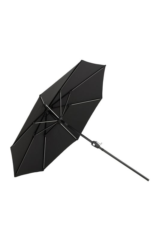 Venture Home Sabal Parasoll - Svart med LED-belysning