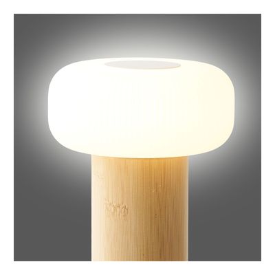 House Nordic Stafford bordslampa Natur / Vit 13,5x13,5x18 cm