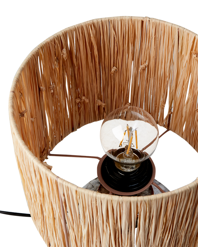 Affari of Sweden LAVA Bordslampa, Mörkbrun/Flerfärgad