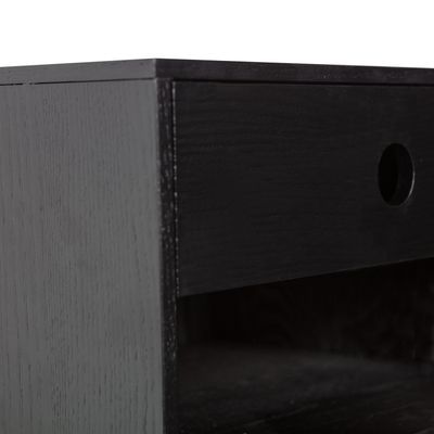 WOOOD Nancy Hängande Nattduksbord Svart