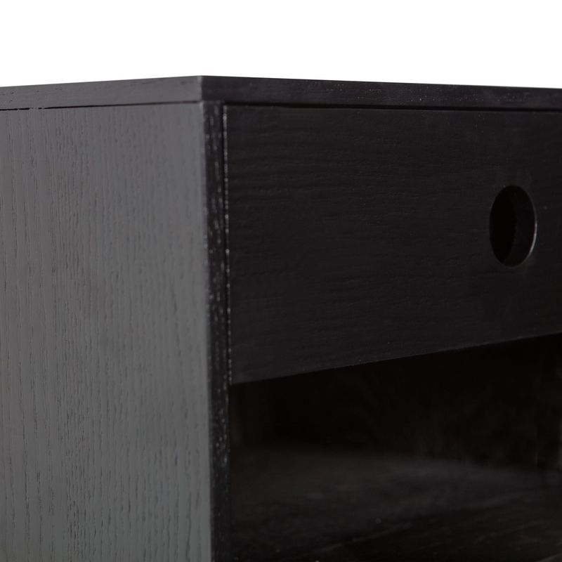 WOOOD Nancy Hängande Nattduksbord Svart