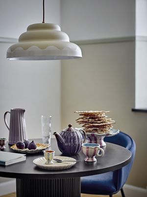 Bloomingville Cortone Matstol, Blå, Återvunnen Polyester