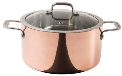 Ronneby Bruk – Koppargryta 5 L med Glaslock 24 cm